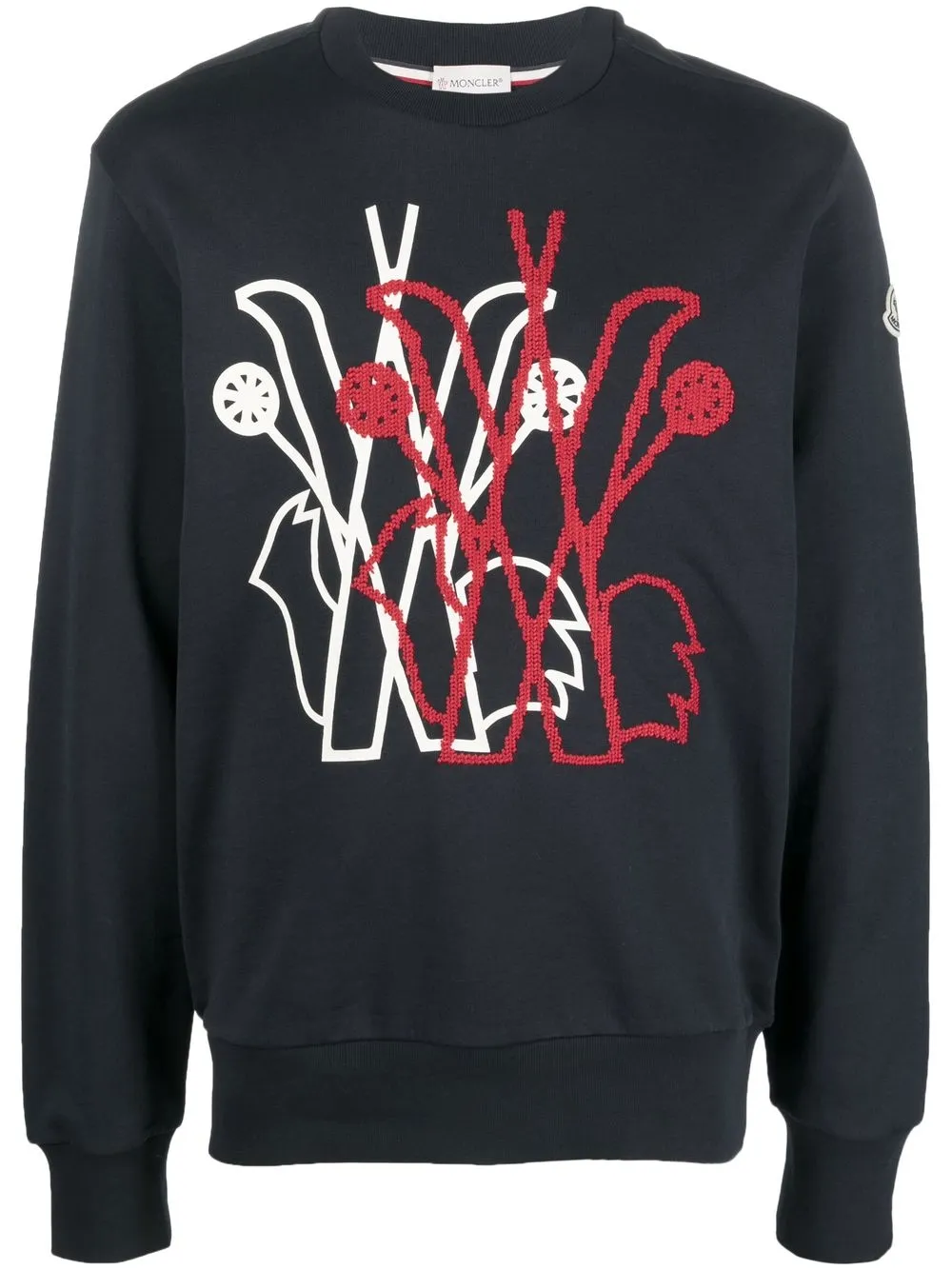 

Moncler playera con estampado gráfico - Azul