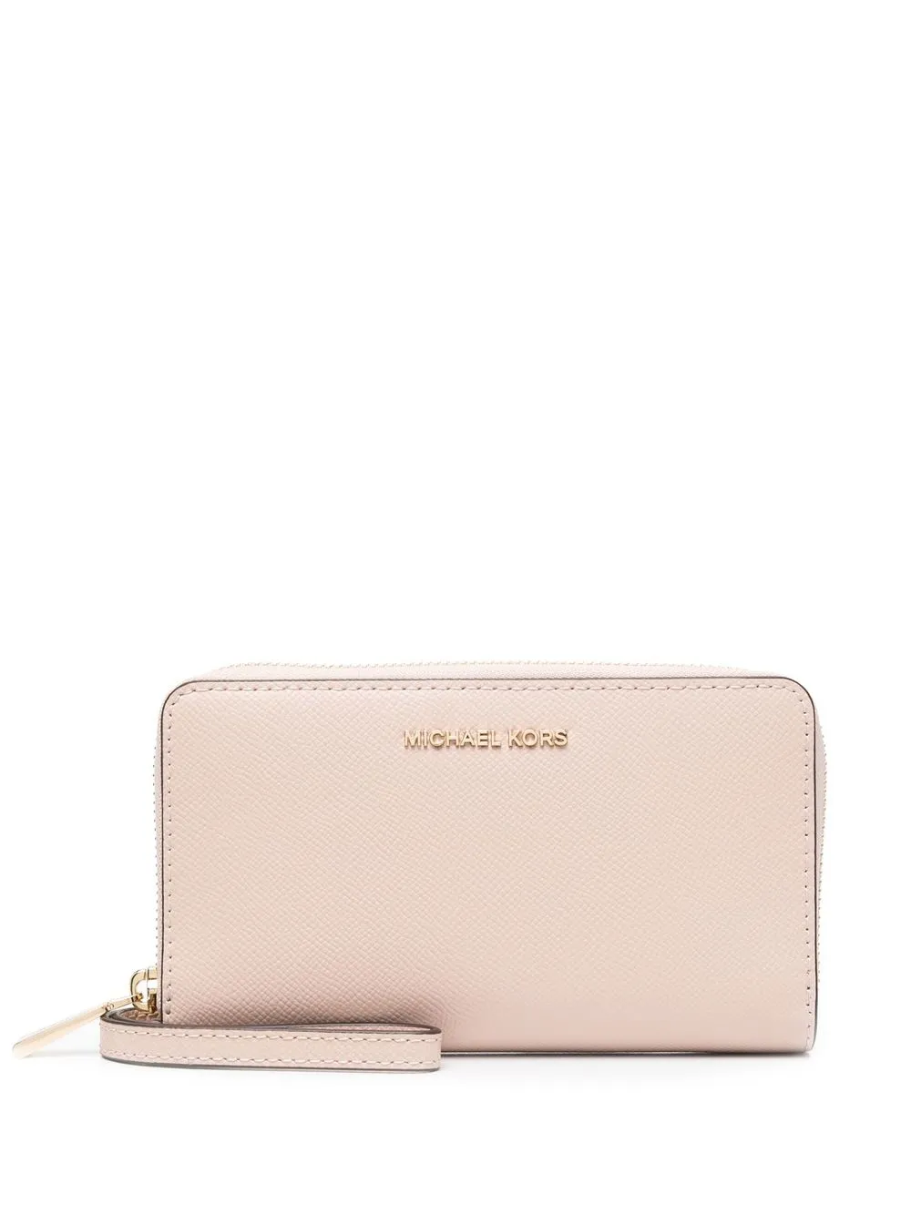 

Michael Michael Kors Jet Set logo-plaque wallet - Pink