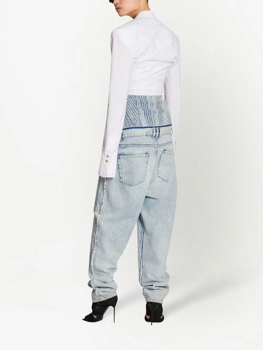 cropped cotton blouse