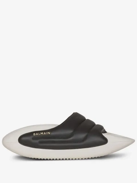 Balmain quilted B-IT mules