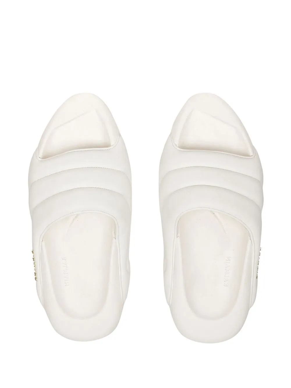 white balmain slides