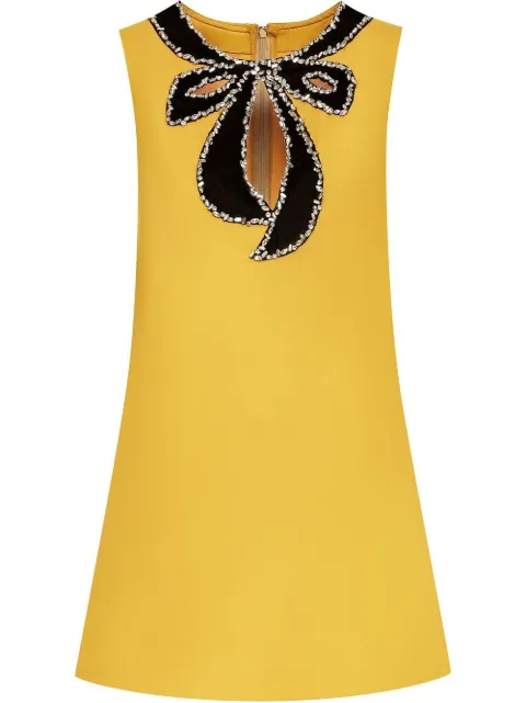 Oscar de la Renta crystal-embellished mini dress 