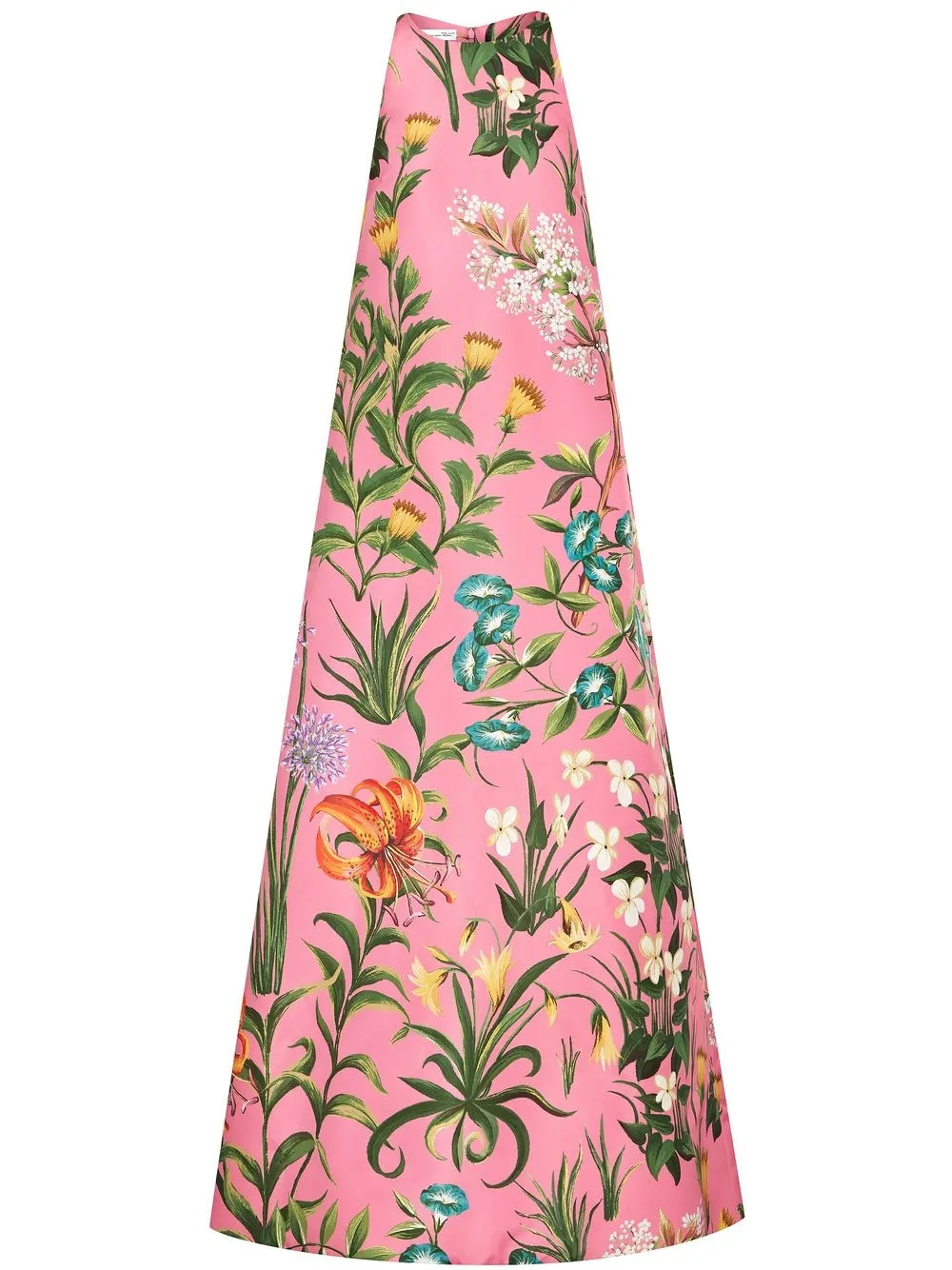 

Oscar de la Renta Floral Tapestry A-line gown - Pink