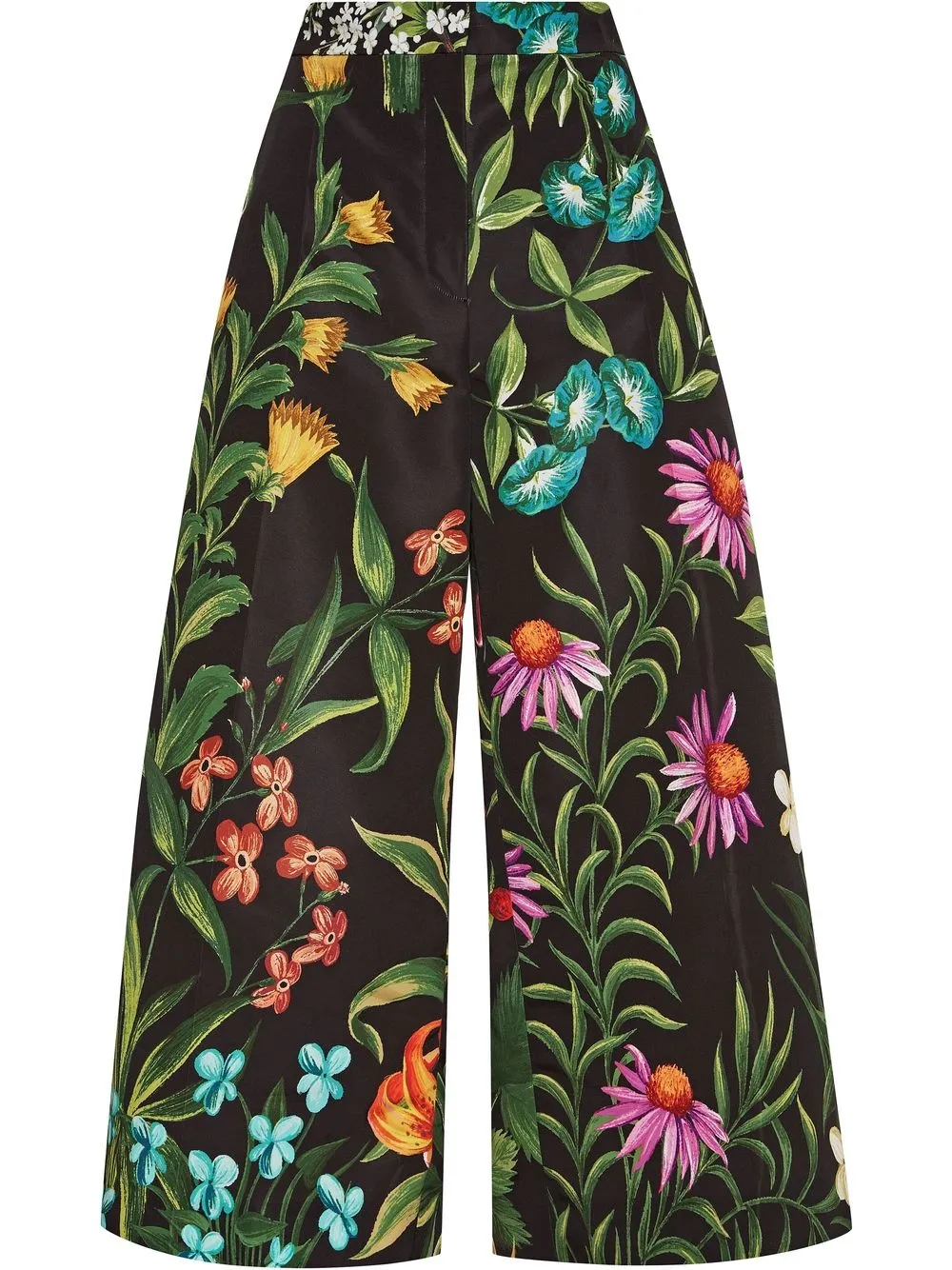 

Oscar de la Renta pantalones palazzo con estampado floral - Negro