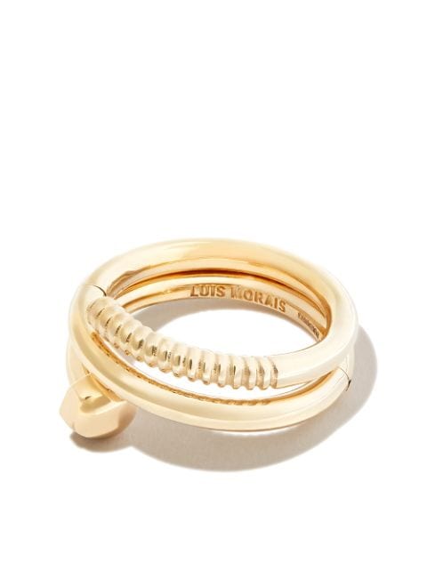 LUIS MORAIS anillo Serpentine en oro amarillo de 14kt