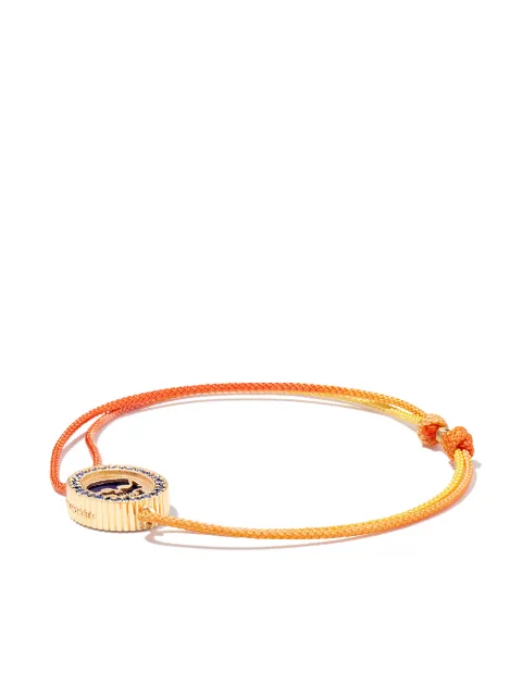 LUIS MORAIS Armband mit 14kt Good Times Gelbgoldanhänger
