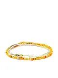 LUIS MORAIS 14kt yellow gold beaded bracelet set