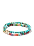 LUIS MORAIS 14kt yellow gold Moon and Eye bracelet set