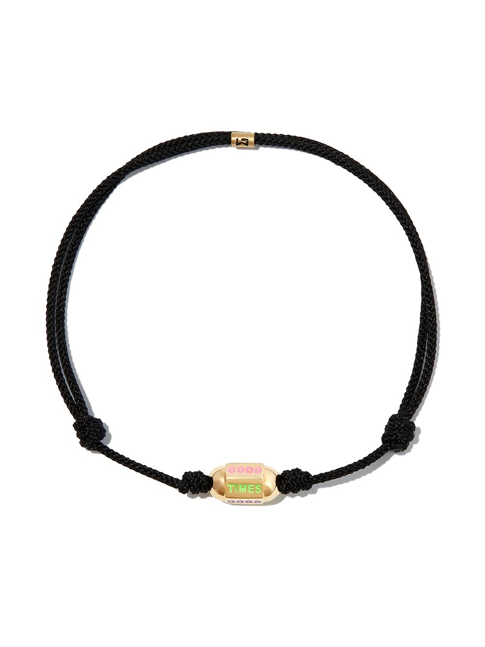 Image 2 of LUIS MORAIS 14kt yellow gold Good Times bolt cord bracelet