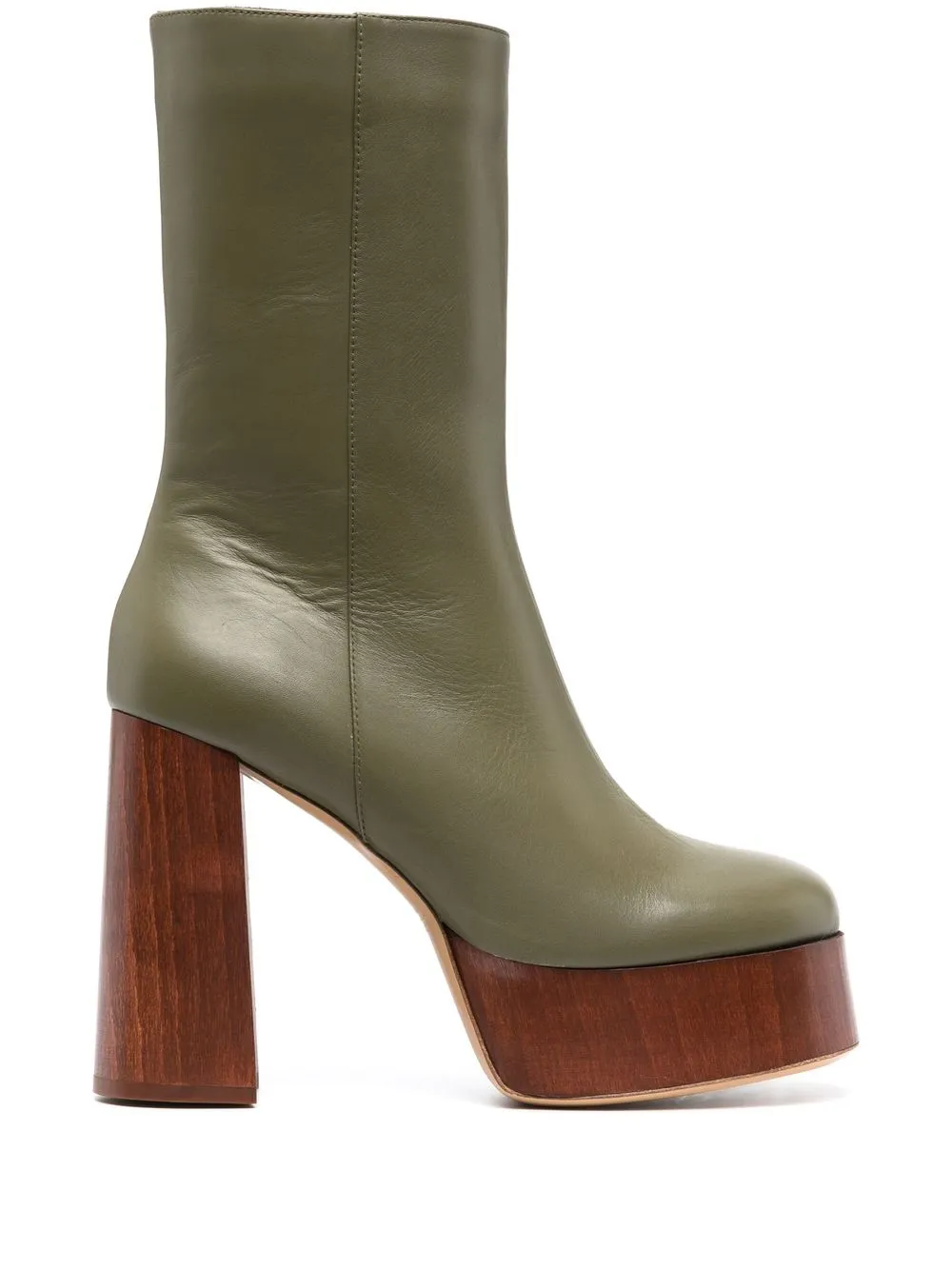 

GIABORGHINI Rosie 120mm platform mid-calf boots - Green