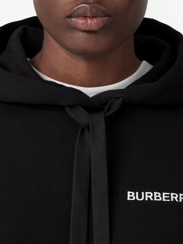 Burberry embroidered-monogram Hoodie - Farfetch