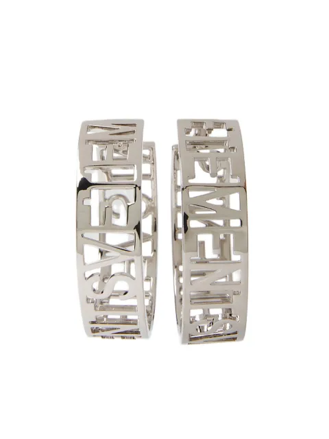 VETEMENTS logo hoop earrings