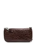 BY FAR crocodile-effect bag - Brown