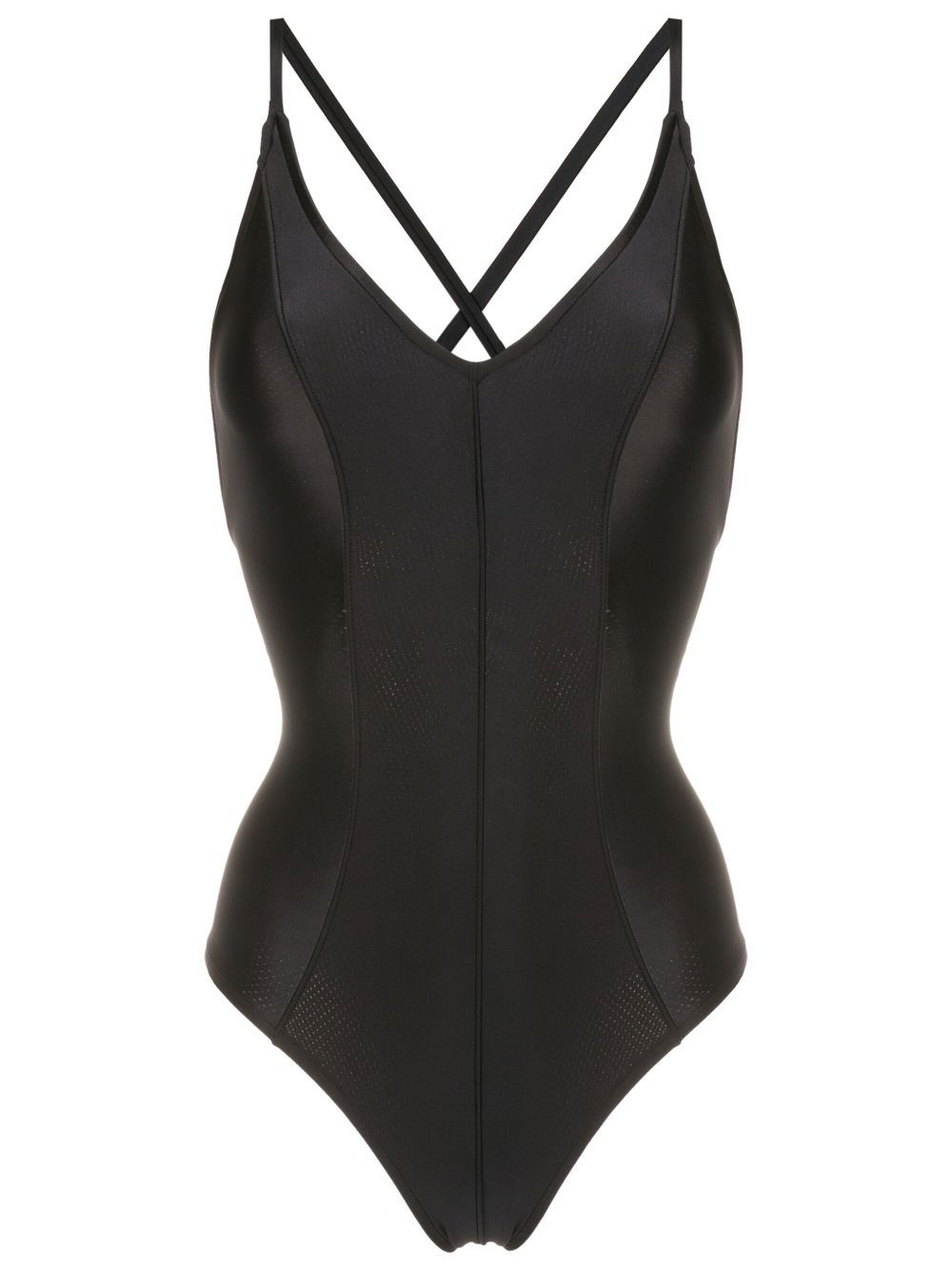 Lenny Niemeyer crossover shoulder-strap detail swimsuit - Black