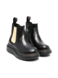 Alexander McQueen Kids slip-on ankle boots - Black