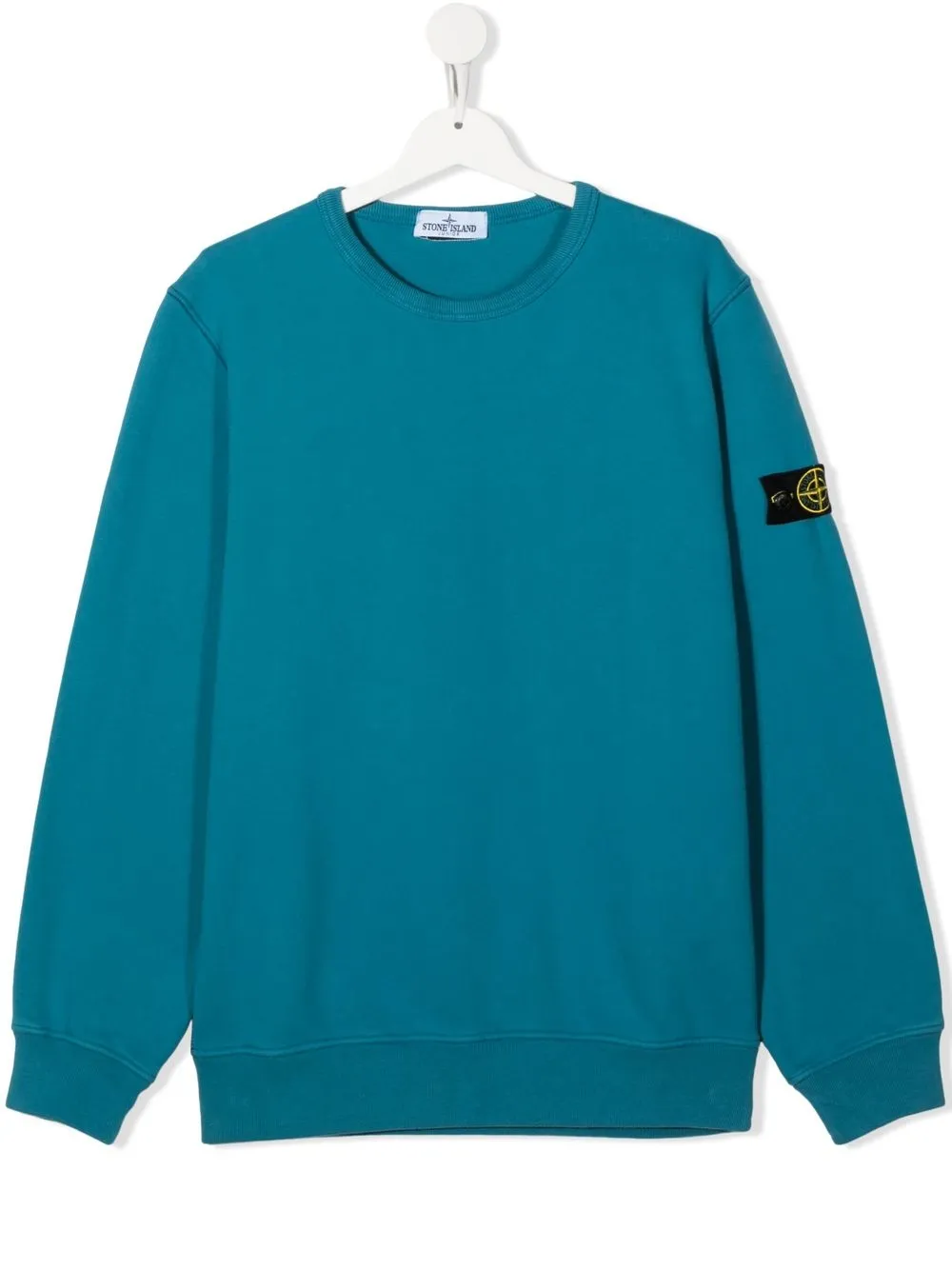 

Stone Island Junior sudadera con parche del logo - Azul