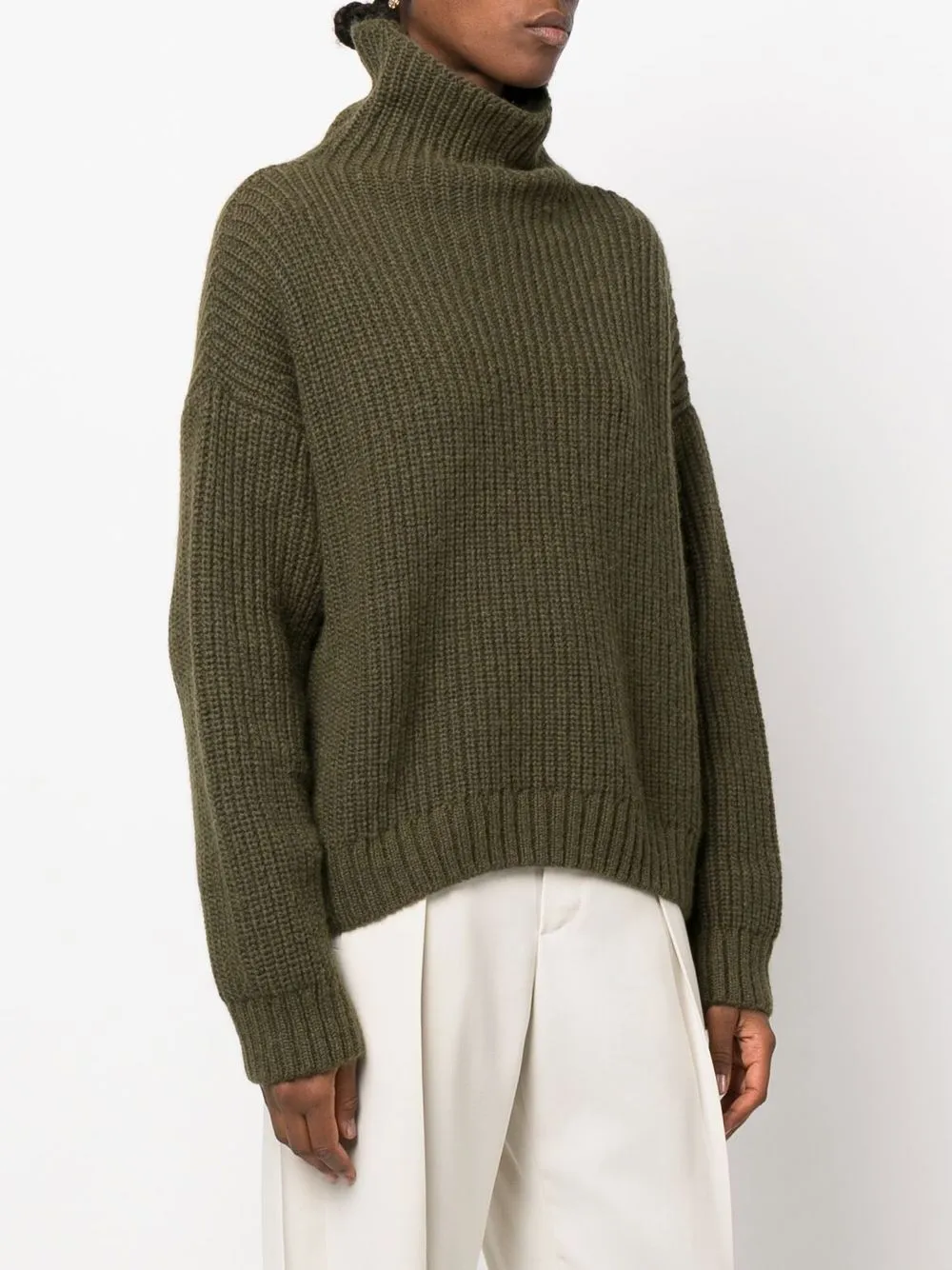ANINE BING ribbed-knit long-sleeve Jumper - Farfetch