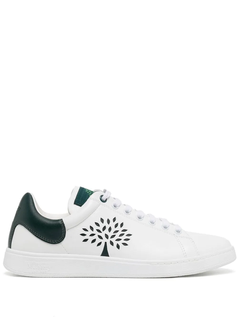 

Mulberry cut-out tree tennis sneakers - White