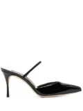 Sergio Rossi Godiva leather 75mm heel pumps - Black