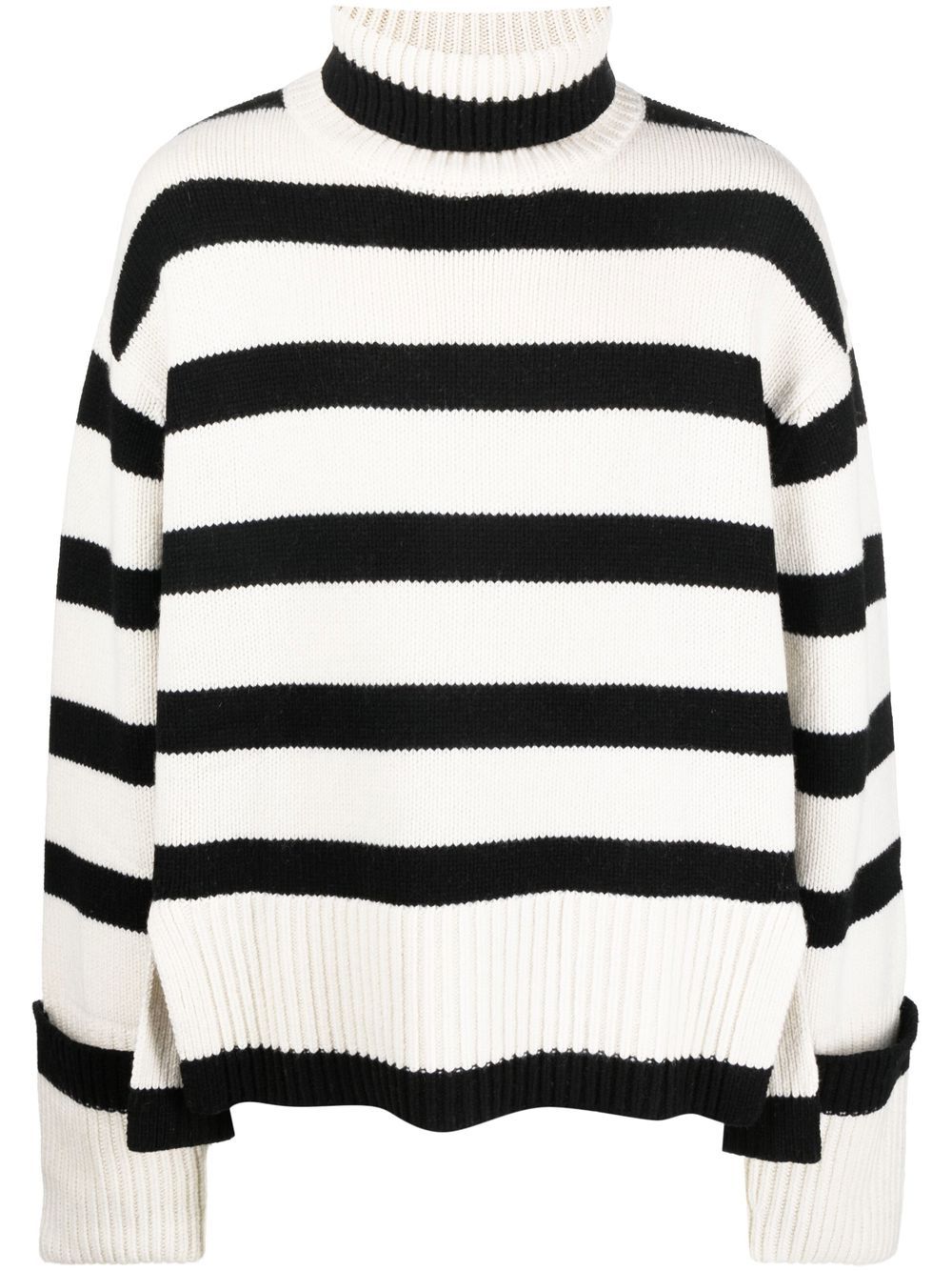 

Axel Arigato Remain roll-neck striped jumper - White