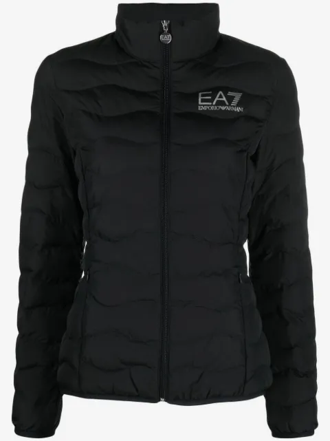 Ea7 Emporio Armani logo-print puffer jacket