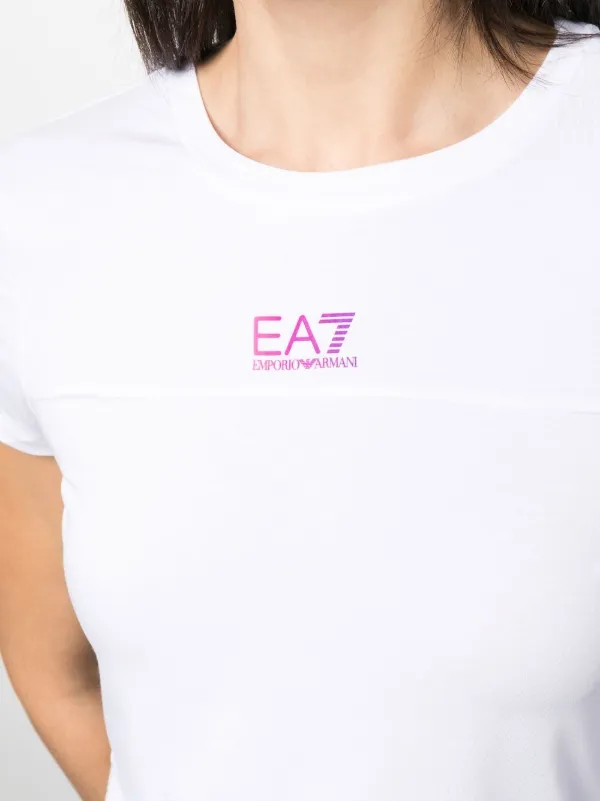 Ea7 Emporio Armani グラデーション ロゴ Tシャツ | ホワイト 