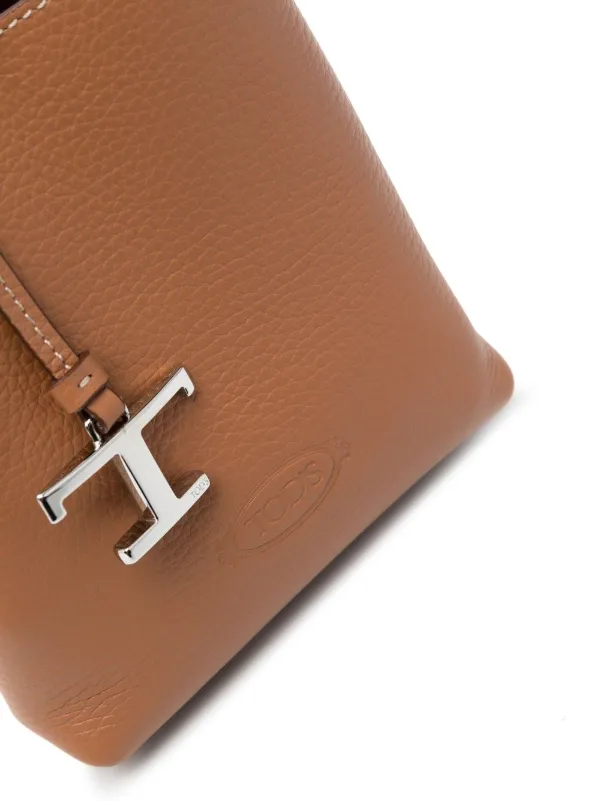 ＊人気＊ TOD'S  ロゴプレート トートバッグ Tod's Tプレート トートバッグ | ニュートラル | FARFETCH JP