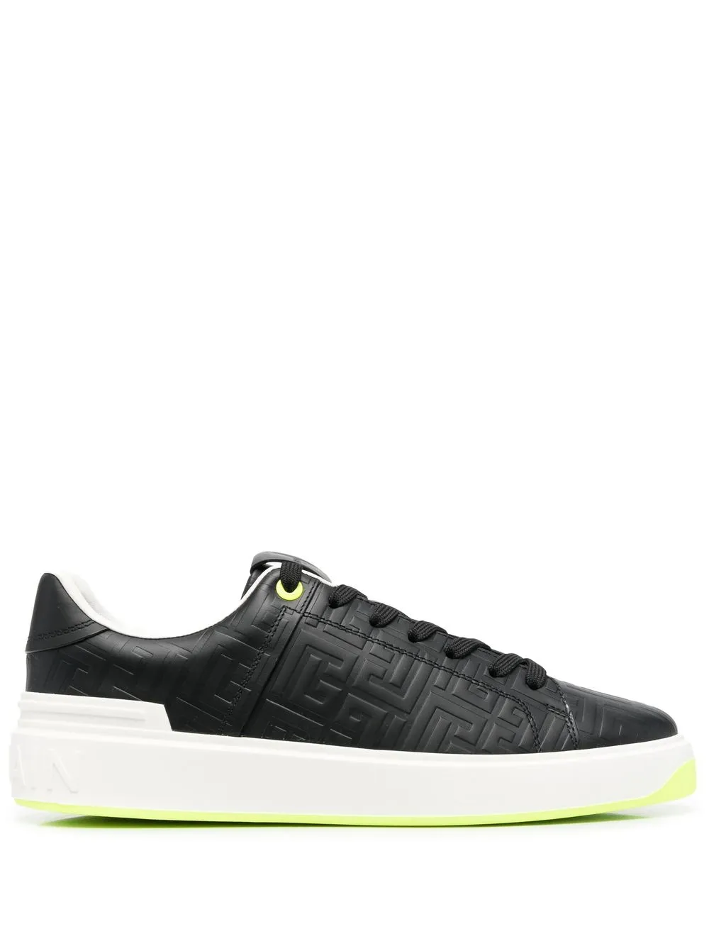 

Balmain tenis con logo en relieve - Negro