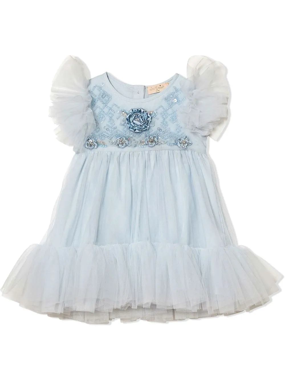 

Tutu Du Monde vestido con lentejuelas y volantes - Azul