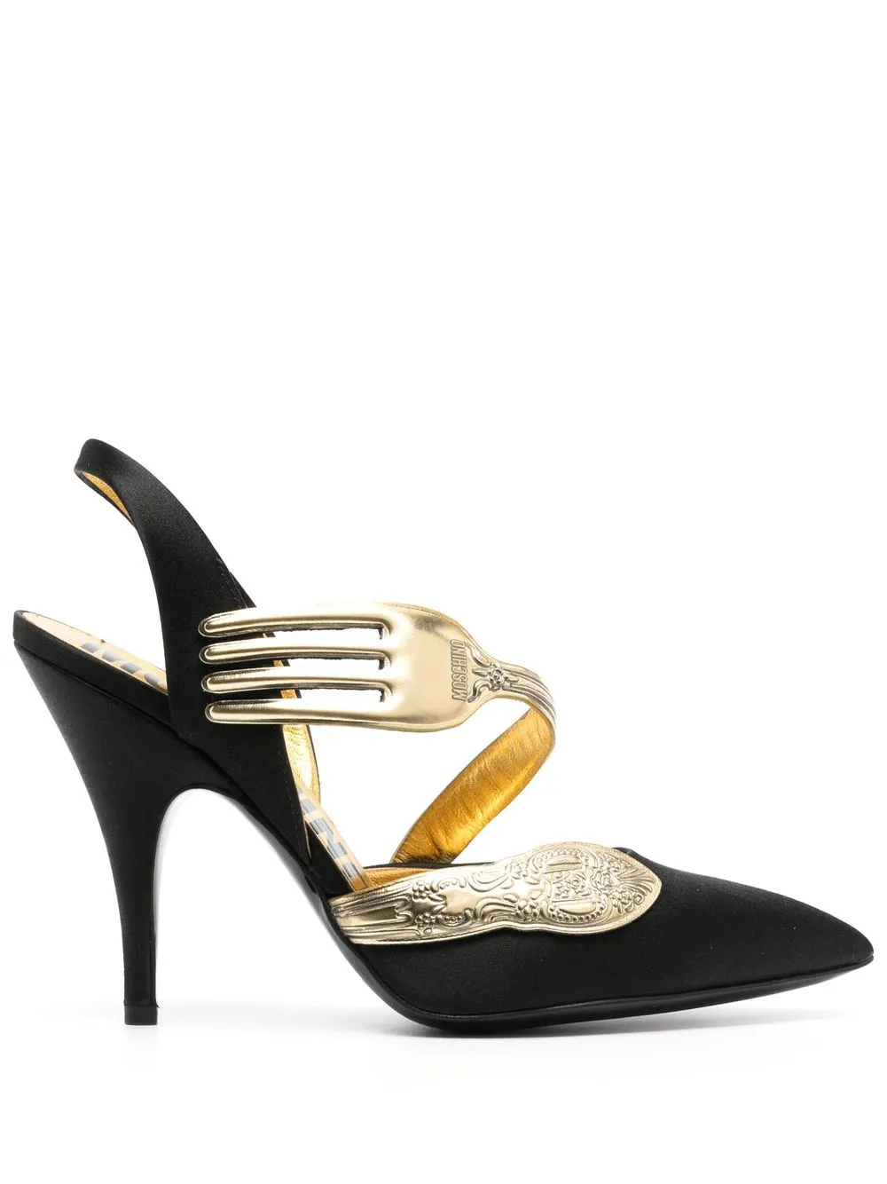 

Moschino fork front 110mm pumps - Black