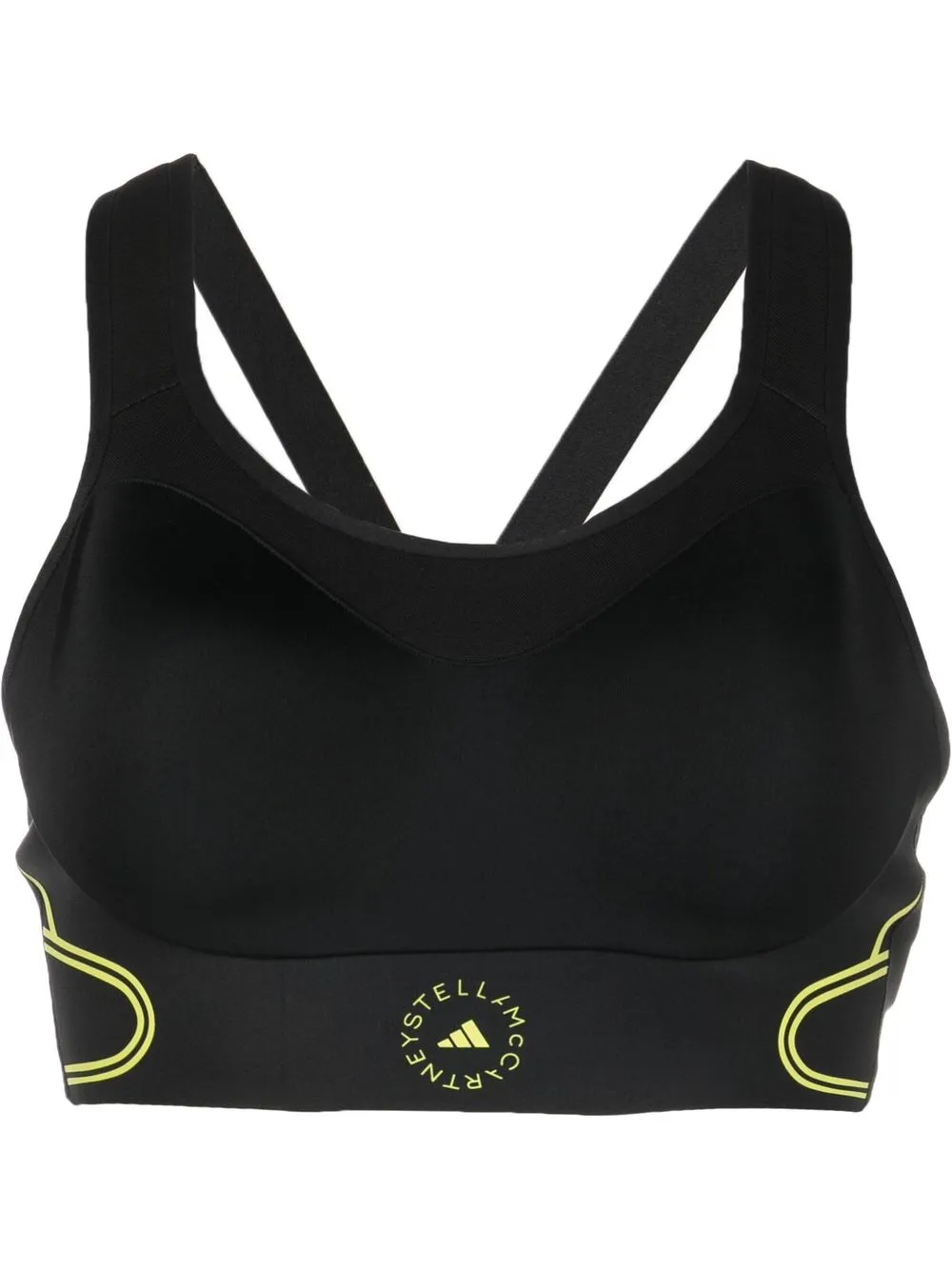 

adidas by Stella McCartney bra deportivo con logo estampado - Negro