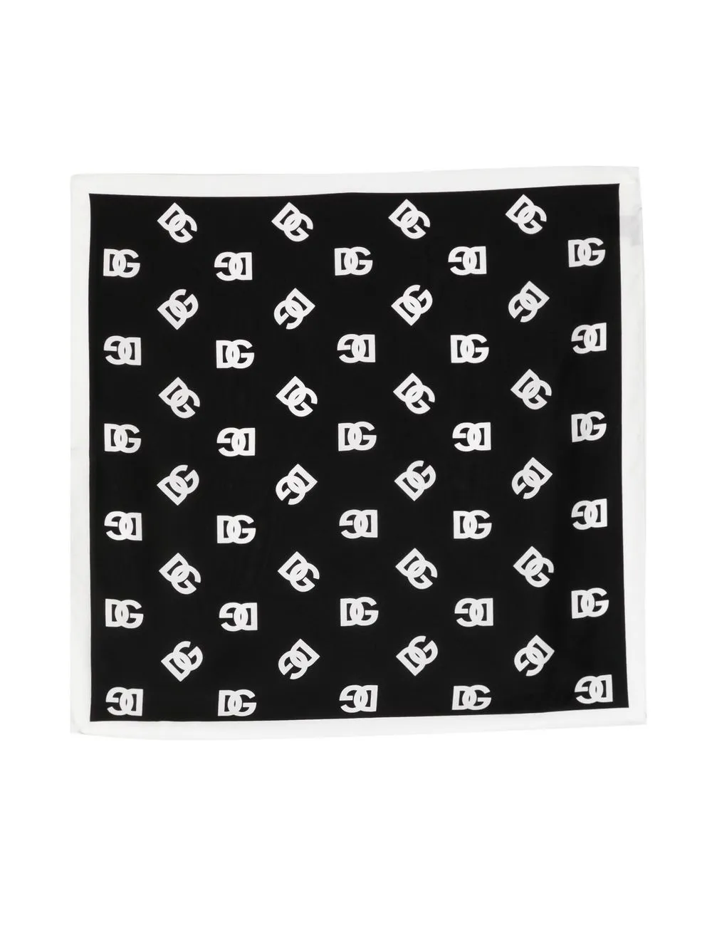 

Dolce & Gabbana mascada con monograma estampado - Negro