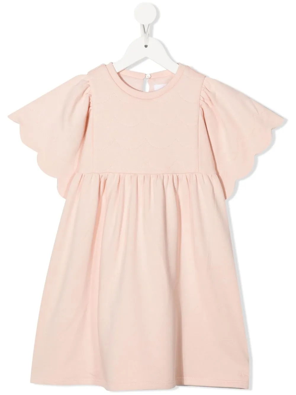 Chloé Teen Girls Pink Cotton Dress In Pink