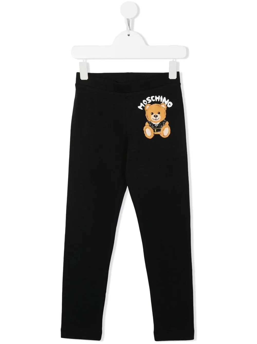 

Moschino Kids pants con motivo Teddy Bear - Negro