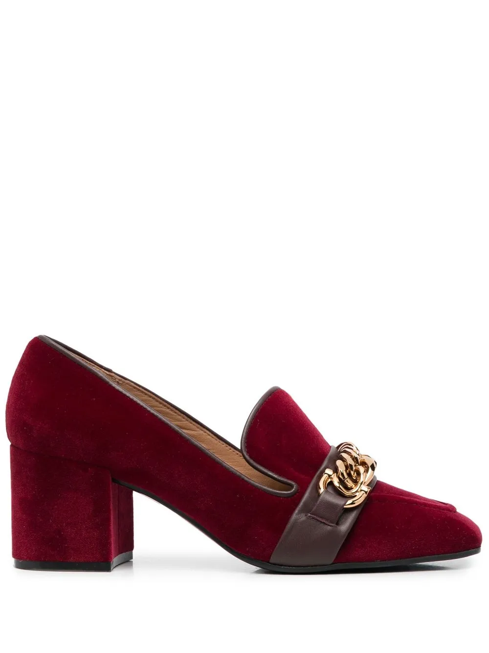 

Roberto Festa Heli velvet-effect 70mm loafers - Red