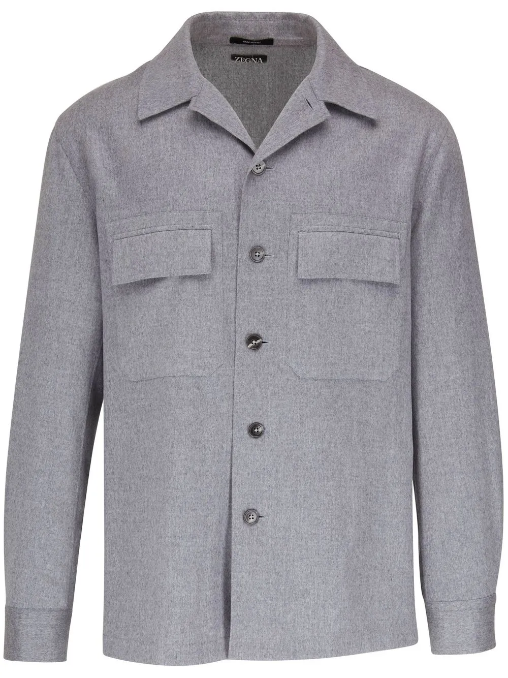 

Zegna sobrecamisa de cachemira - Gris