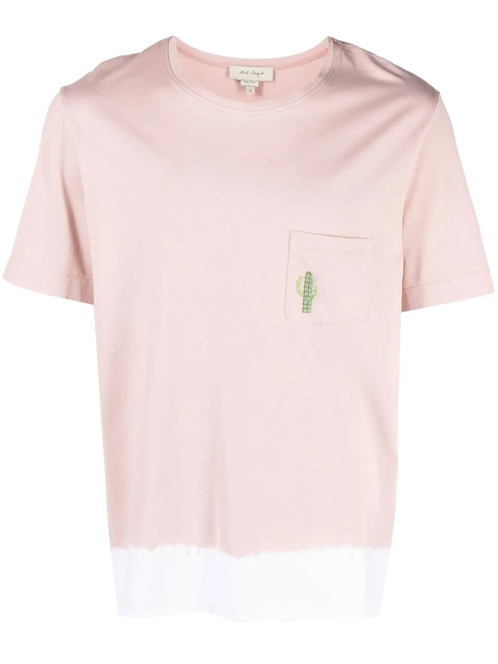 

Nick Fouquet playera con bolsillo bordado - Rosado