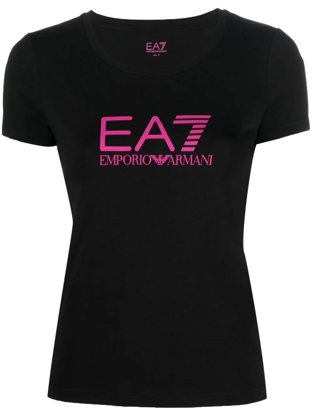 

Ea7 Emporio Armani playera manga corta con logo estampado - Negro
