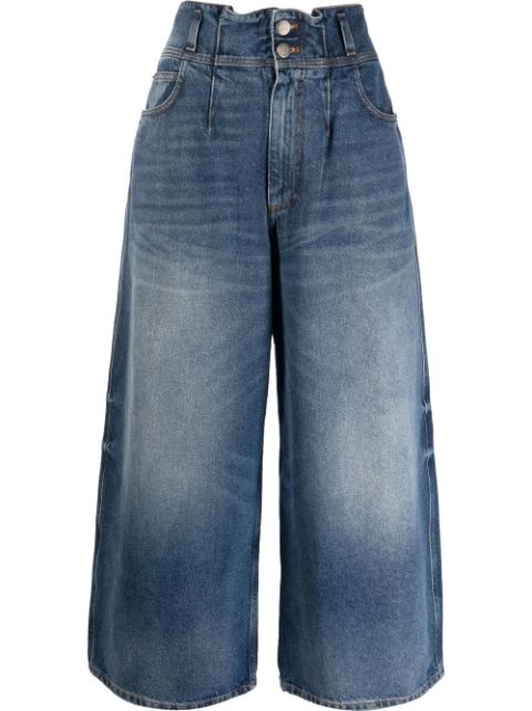 TWINSET wide leg cropped jeans