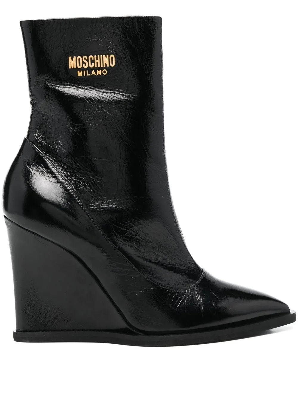 

Moschino botas con cuña - Negro