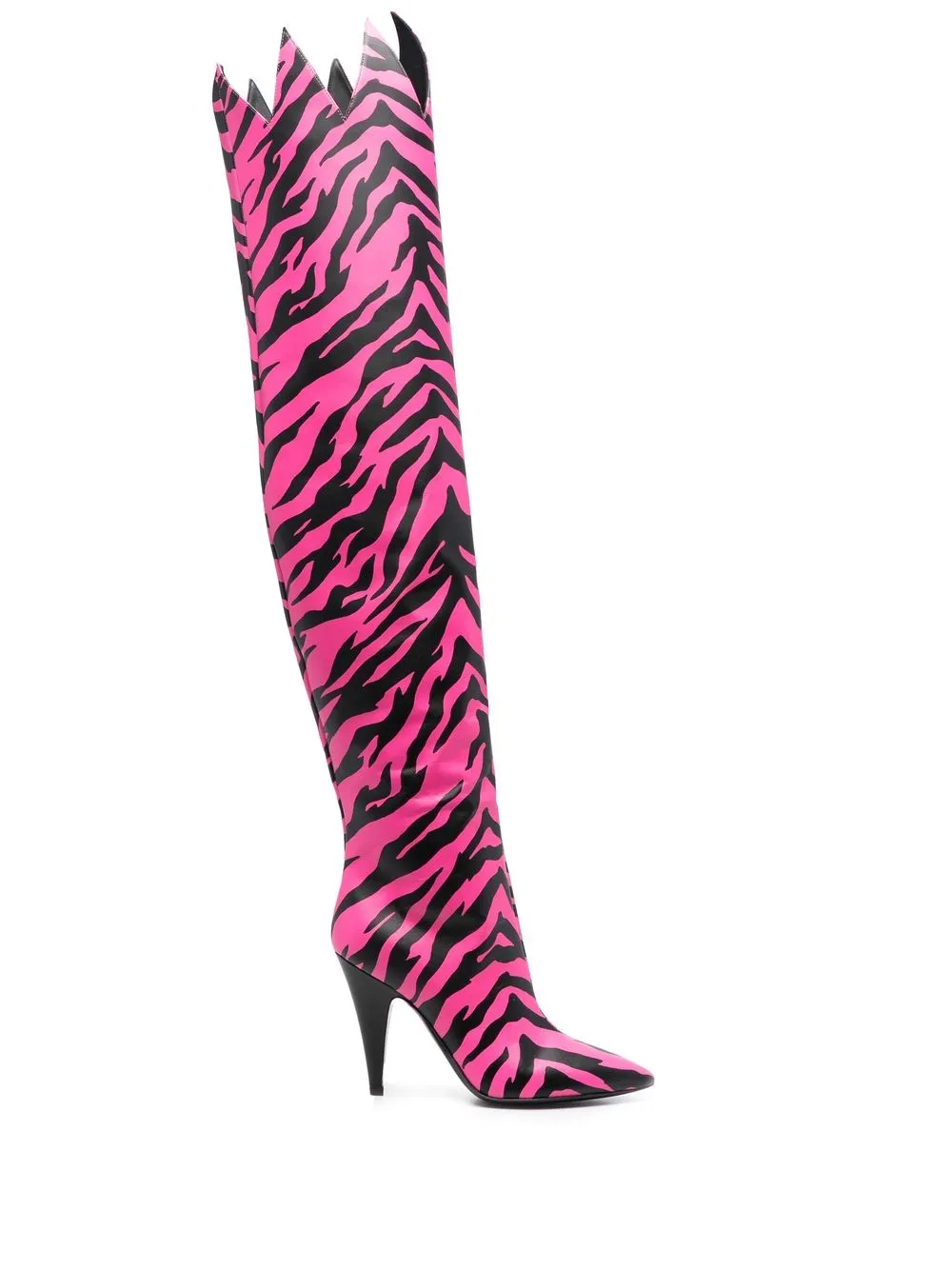 

Moschino zebra-print 100mm boots - Black