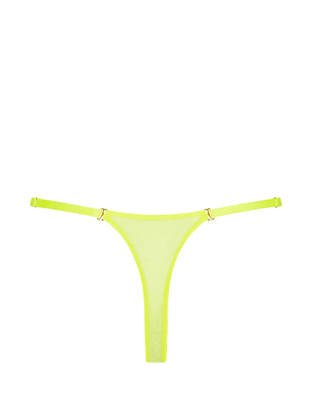  Maison Close Tief Sitzender Corps à Corps Neon Tanga   Gelb 