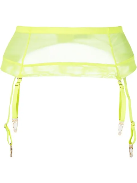 Maison Close Corps à Corps sheer suspender belt 