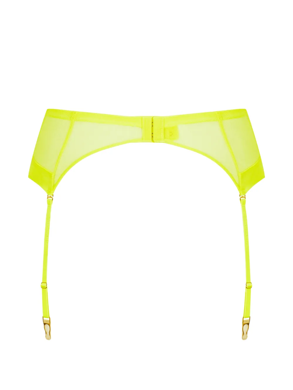  Maison Close Transparenter Corps à Corps Strumpfhalter   Gelb 
