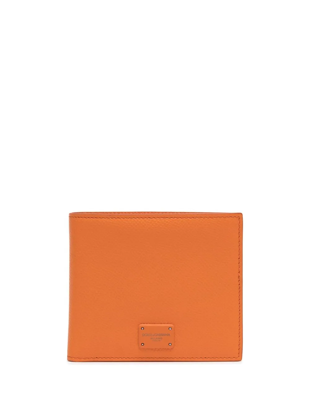 

Dolce & Gabbana cartera plegable con placa del logo - Naranja