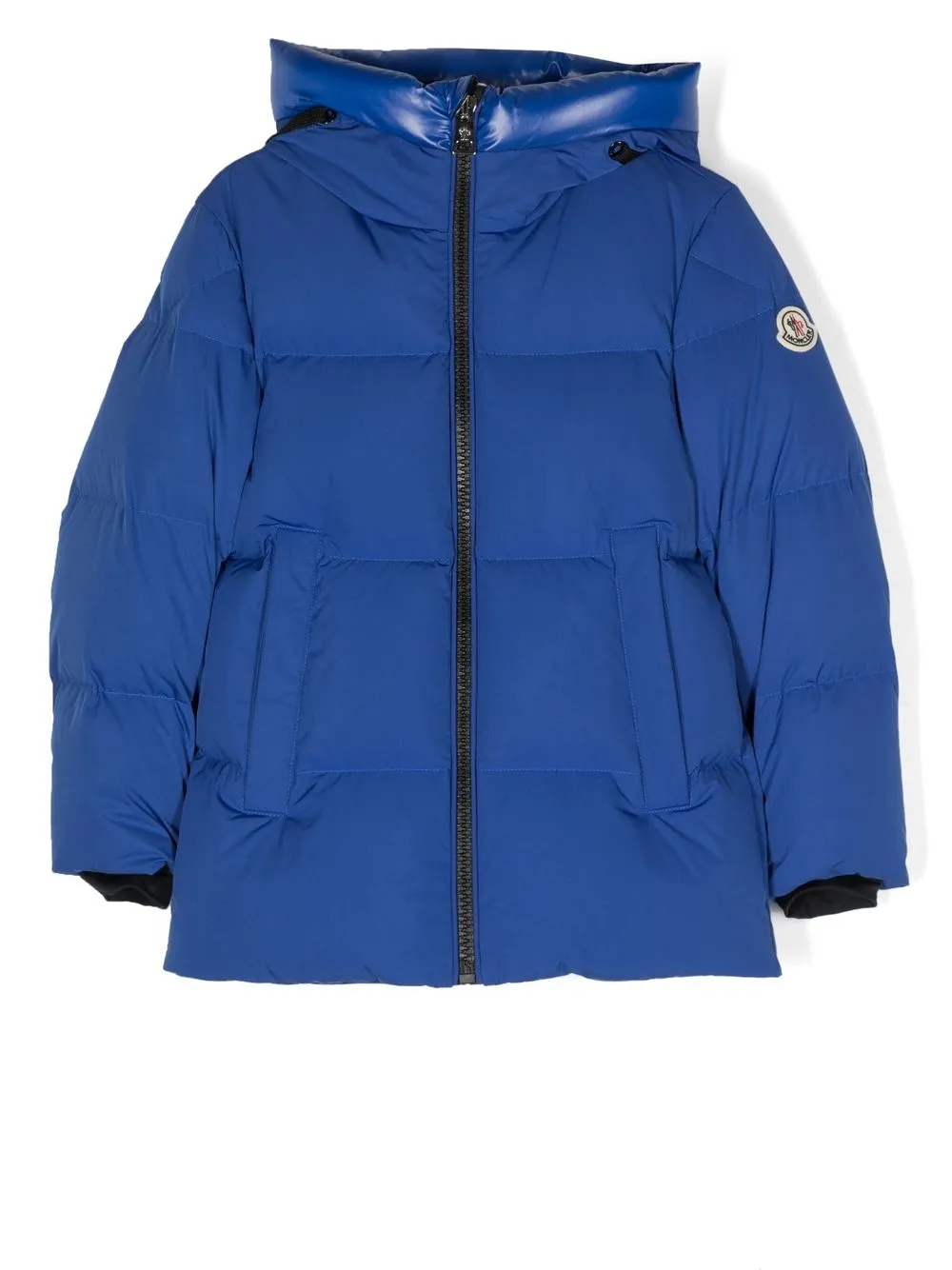 

Moncler Enfant Damavand contrast-trim puffer jacket - Blue