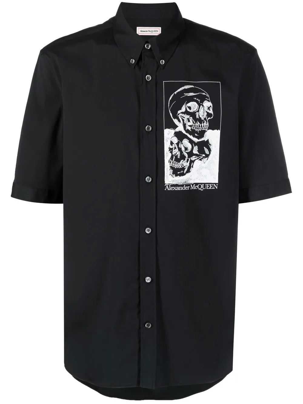 

Alexander McQueen playera con estampado gráfico - Negro