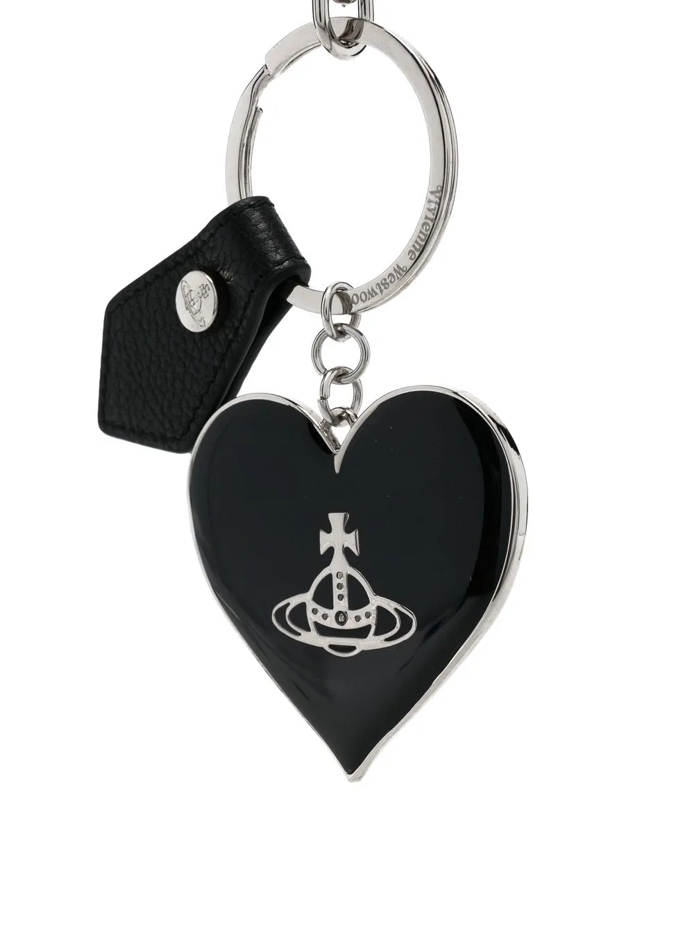 Vivienne Westwood Sleutelhanger met logo - Zwart