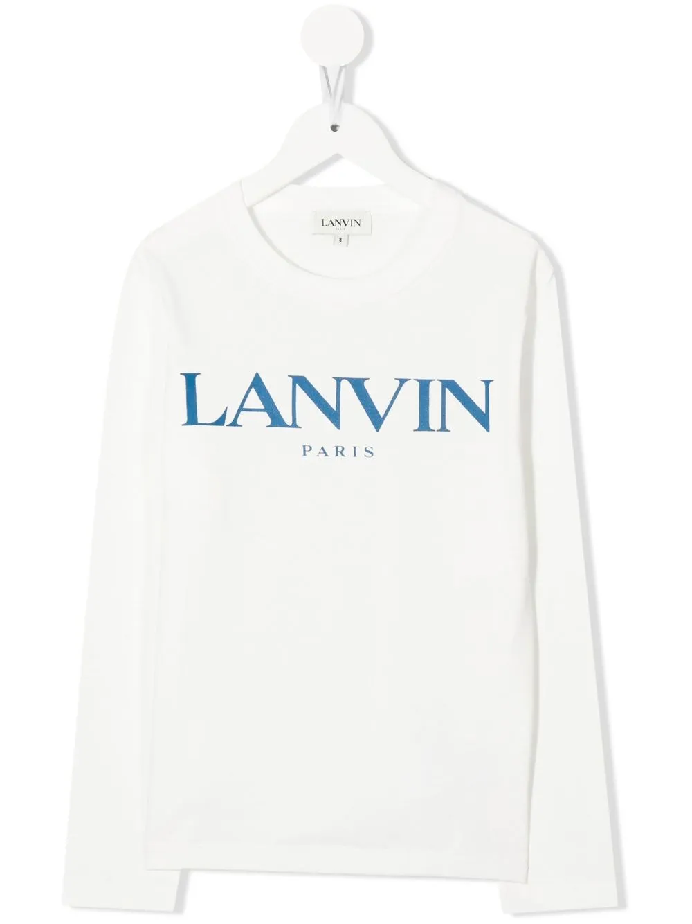 

Lanvin Enfant logo-print long-sleeved T-shirt - White