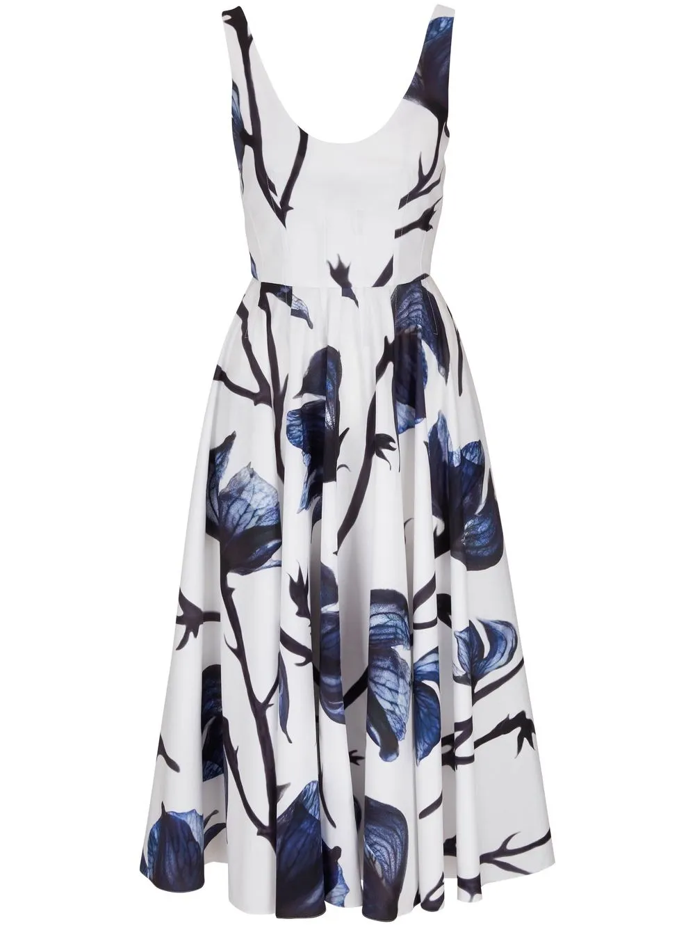 

Alexander McQueen all-over graphic-print dress - White